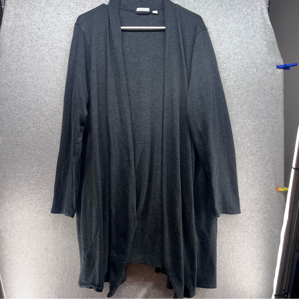 J. Jill Elegant Black Women's Open Front Cardigan